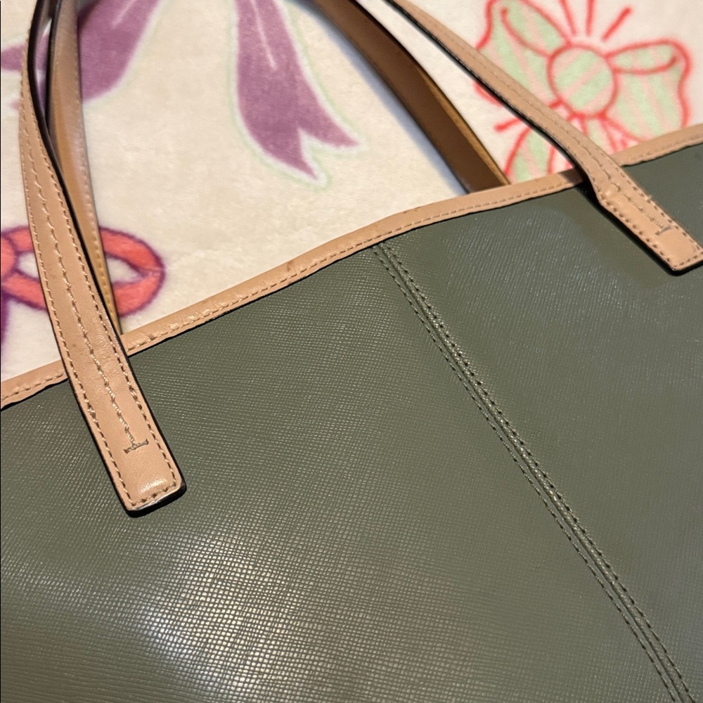 Coach Saffiano Leather Tote small preowned - Picture 5 of 16